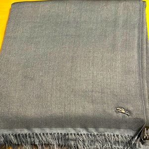 Long champ bluish gray scarf